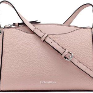 Vegan Leather Crossbody Bag Women's Blossom Zip Organizer Travel Purse